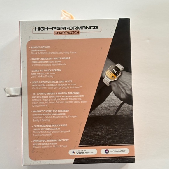 Slide Innovations High-Performance Smart Watch Ultra - White-Pink reloj - Picture 5 of 7